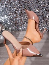 N 69819 Pointed Toe Heeled Sandals ��ͷ�߸����� �羳ŷ��
