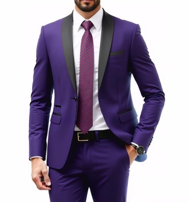 Slim fit blazer heren colbert voor bruiloft en optreden_voghion.com
