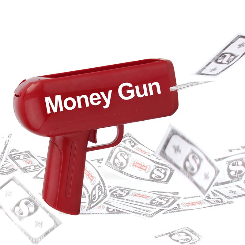 Fábrica nueva energía exótica dinero eléctrico PISTOLA DE PULVERIZACIÓN dinero pistola US dólar dinero PISTOLA DE PULVERIZACIÓN juguete