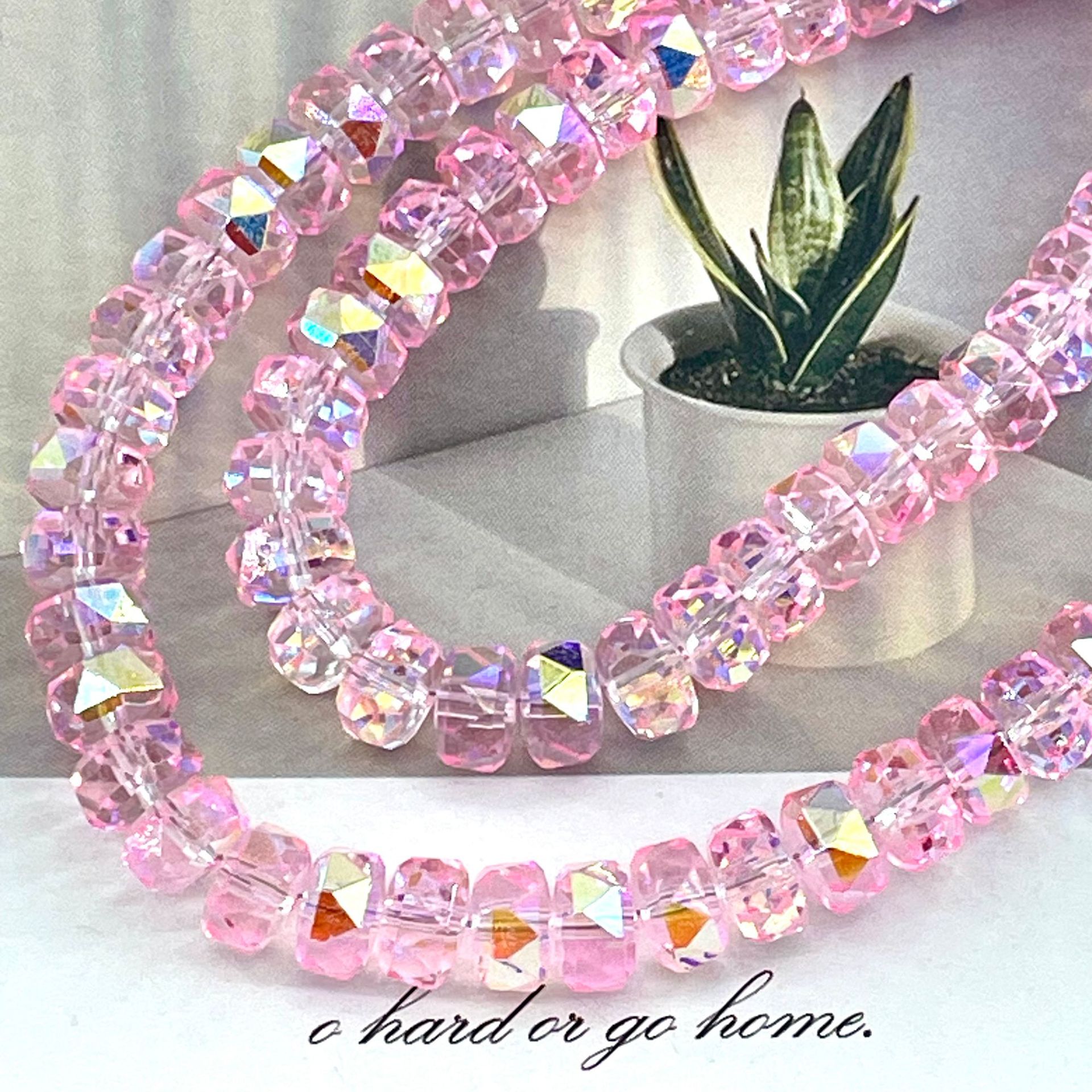 8mm Rainbow Wheel Jingjing Diy Jewelry Este embrión Vidrio Cristal Jewelry Pulsera Collar Moda Jewelry Accesorios dispersos