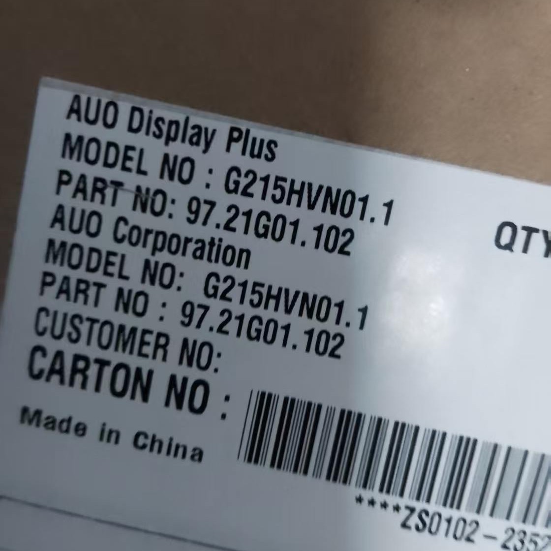 G215HVN01.1    G215HVN01.101   友达21.5寸 全新原装A规 工控屏