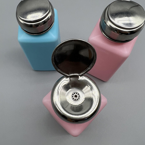 Anti-static alcohol bottle, push-button industrial cleaning board water bottle, blue and white powder 100ML/200ML/250ML solvent bottle