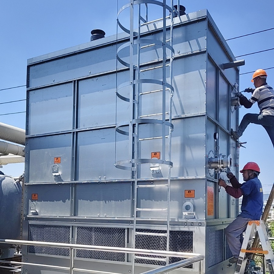 闭式逆流冷却塔 中频电炉 冷却系统 闭式循环 冷却塔 水塔