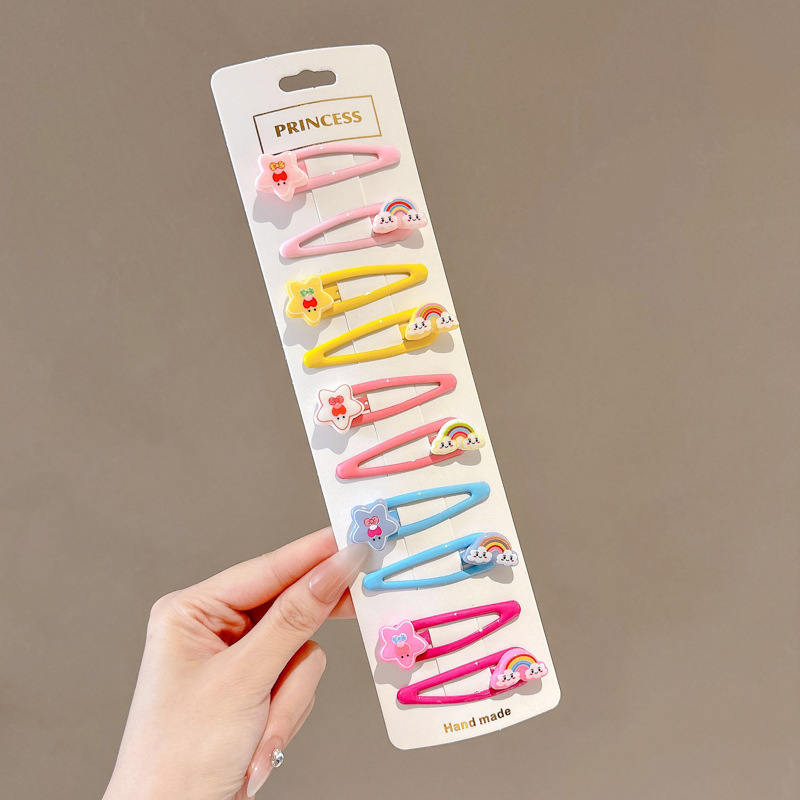 Caricatura curry clip para el cabello lateral de las mujeres clip para el cabello niños lindos clip para el cabello al por mayor