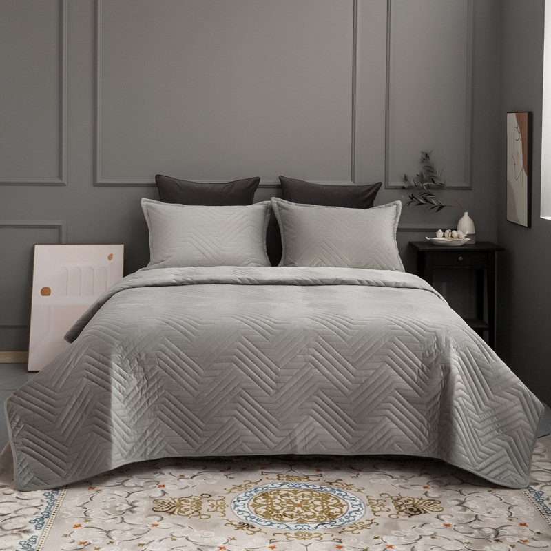demi-season quilted solid color set