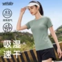 新款无缝短袖紧身健身服