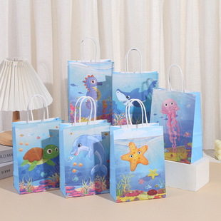 Cute Children's Clothing Shopping Bag Children's Day Cartoon Snack Candy Packaging Bag