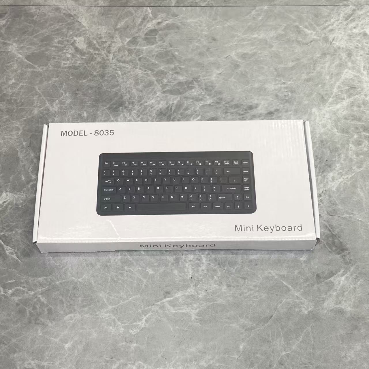 8035 Wired Mini Keyboard USB Interface Desktop Computer Keyboard Chocolate Keyboard