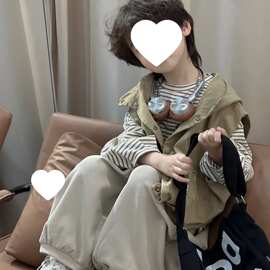 春秋外穿2025新款宝宝韩版男童背心外套工装马甲洋气儿童坎肩洋气