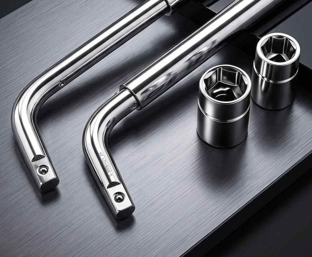 German car repair wrench L-shaped socket, extended and deepened, labor-saving tire removal, telescopic multi-functional tool