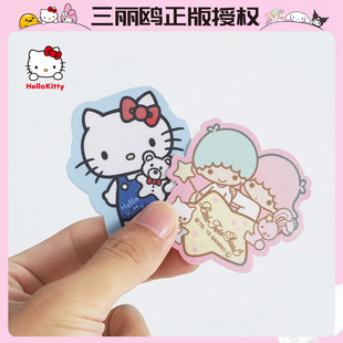 Sanrio mobile phone screen cleaning cloth monitor artifact laptop repeated use decorative cartoon stickers