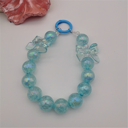 Xiaohongshu same style two-color colorful mobile phone chain live broadcast same style handmade beaded chain bag mobile phone case pendant for women