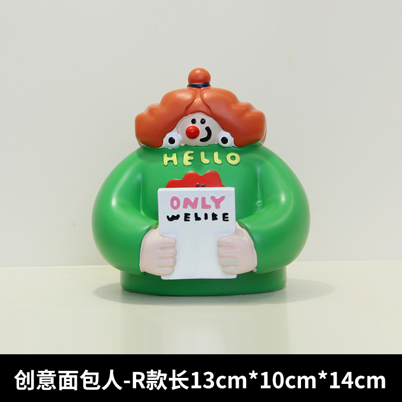 Insパン人がケーキ屋の焙煎部屋を飾ってカフェのバーの人物装飾品をオープンしてプレゼントします。