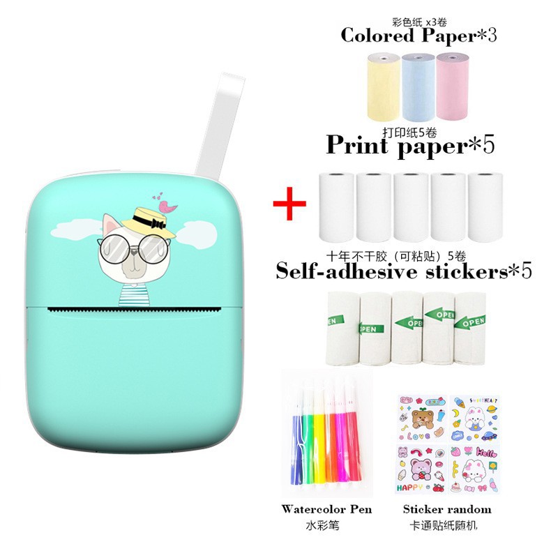 Mini impresora portátil C9, impresión térmica, fotos y apuntes, ideal para estudiantes, fábrica transfronteriza