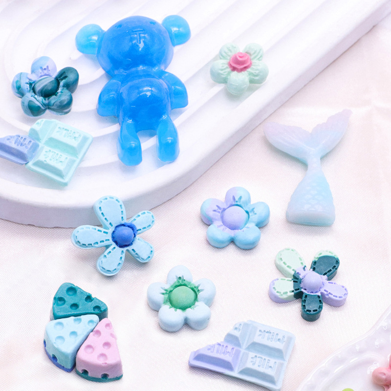 Color europeo fuego pintura sello estrella de silicona Delu amarillo pato lindo molde DIY Goka oso violento Goka alta resistencia a la temperatura