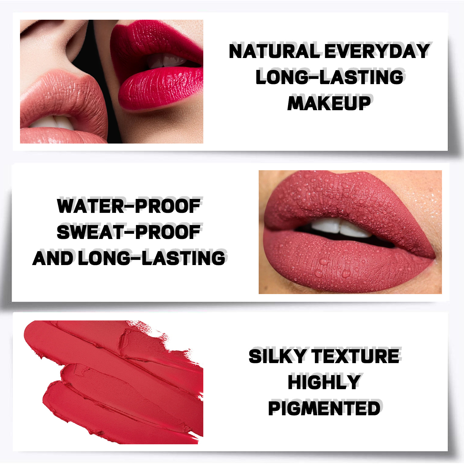 Clubday diamond-cut matte lipstick, non-fading and non-sticky velvet 8-color matte lipstick undefined