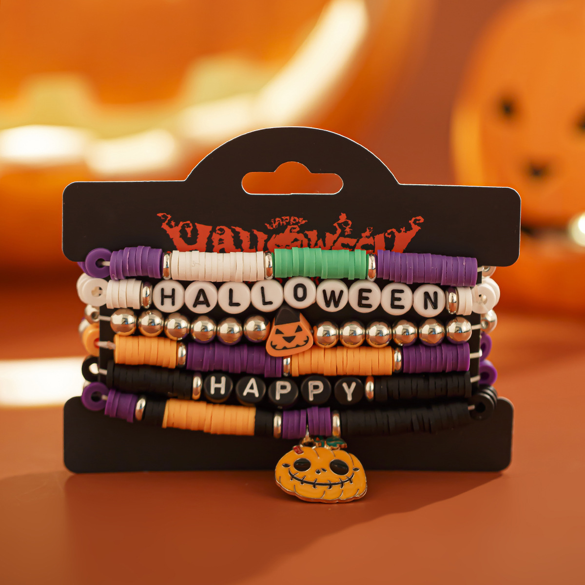21g Weight Alloy Pendant Material Bracelets Classification CCB, Arylic, soft clay Chain Material 1 Set Quantity Festival Occasion CCB, Arylic, Alloy Material Halloween Festival Pumpkin, Bat, Ghost Pattern Women's Gender Beaded, Enamel Design Funny Style Funny Pumpkin Bat Ghost CCB Arylic Alloy Beaded Bracelets Wholesale 63