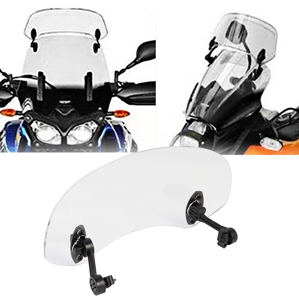 Motorcycle Modification Parts, Front Height-Adjustable Windshield, Suitable for Yamaha, Suzuki, Piaggio, Guangyang