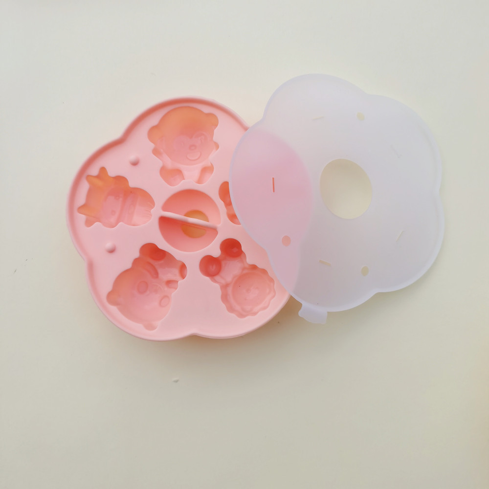 Factory in stock silicone cake mold steamed rice cake mold cartoon hair cake mold steamed stick baby food supplement mold