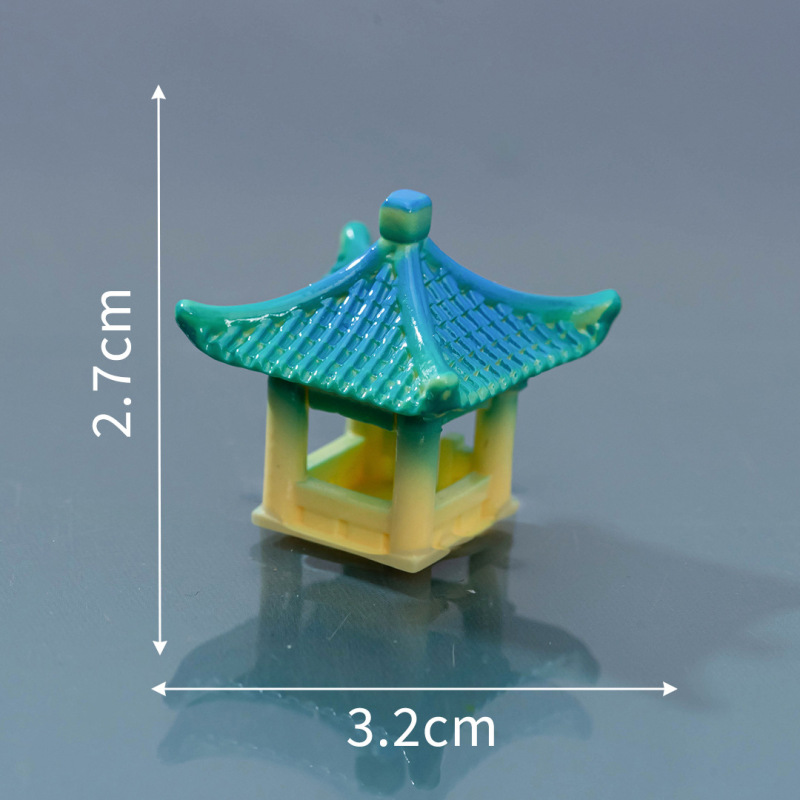 マイクロ風景中国風の岩庭園の小屋樹脂装飾品 diy 水槽ガーデニング造園岩装飾アクセサリー|undefined