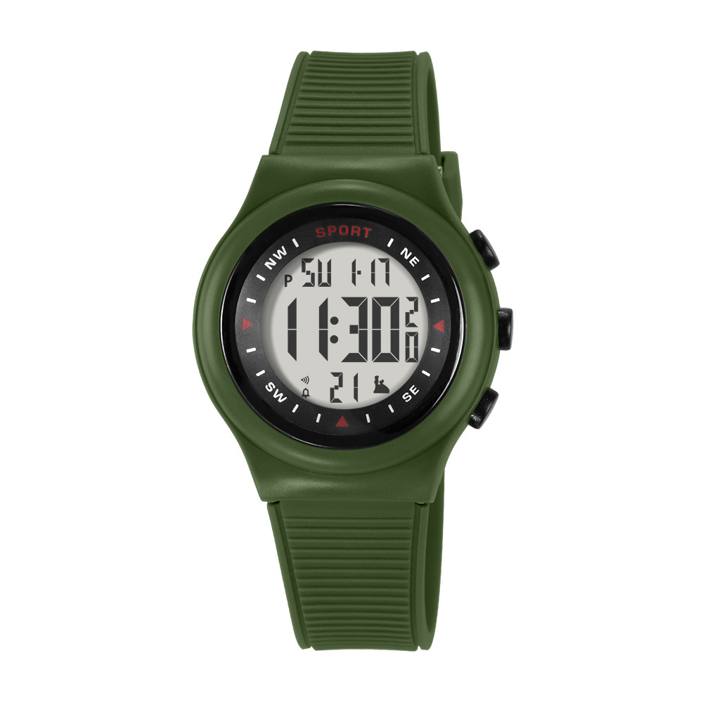 Nuevo reloj electrónico de deportes al aire libre de estudiantes de secundaria secundaria alarma de tiempo nocturna reloj electrónico multifuncional al por mayor