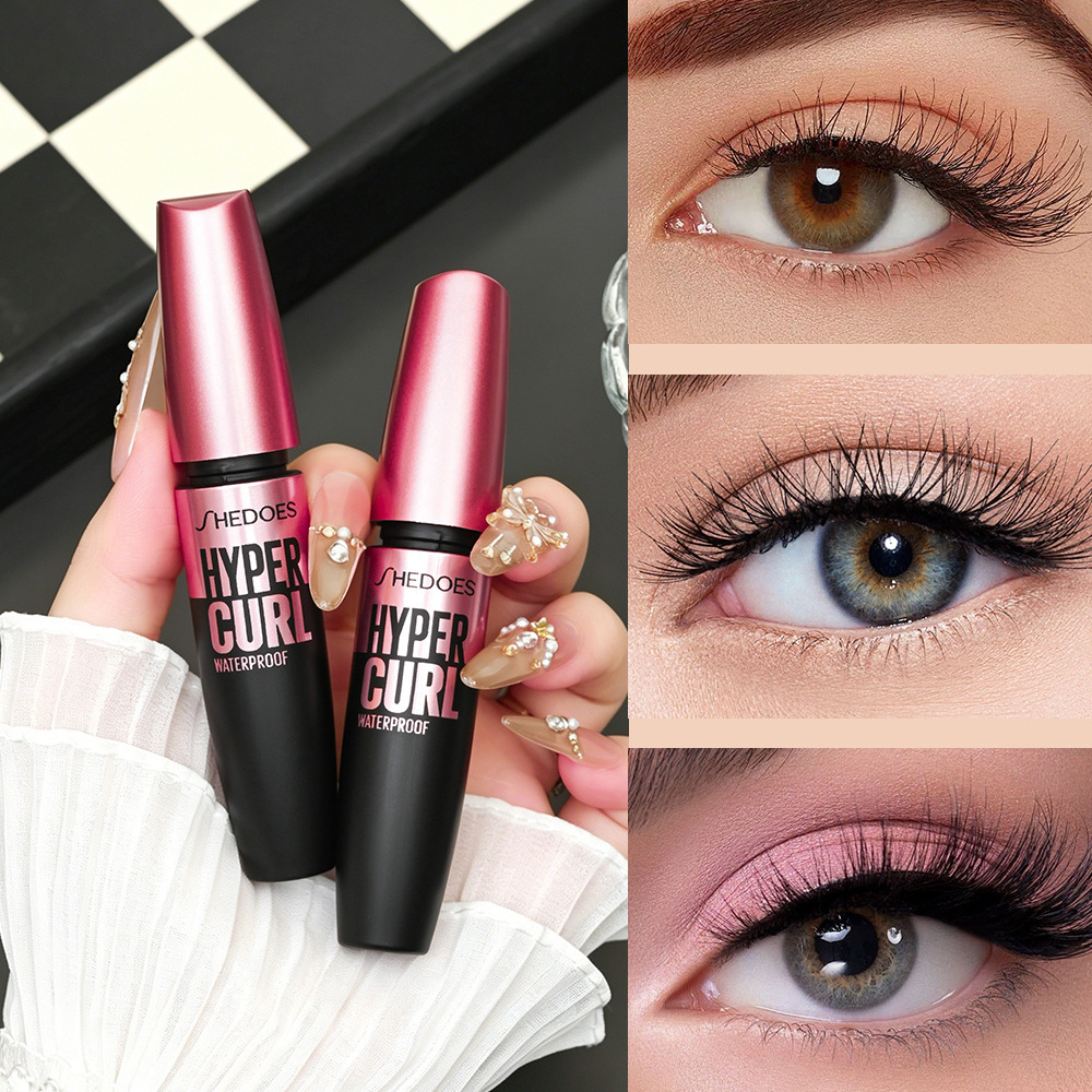 Shedoes Southeast Asia Cross-Border Tk Popular Mascara, Waterproof, Thickening, Curling, Lengthening, Natural, Long-Lasting, and Smudge-Proof