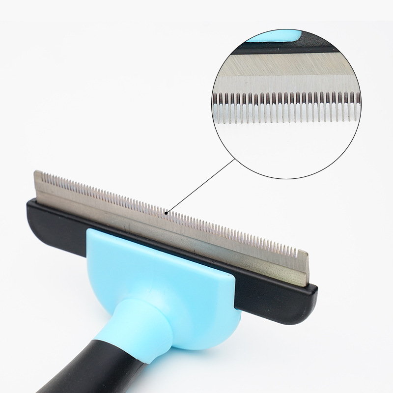 Peine transfronterizo para mascotas, peine, peine de pelo de perro, peine de pelo flotante, cuchillo de pelo, peine fino de gato, peine de pelo de gato, suministros para perros y gatos