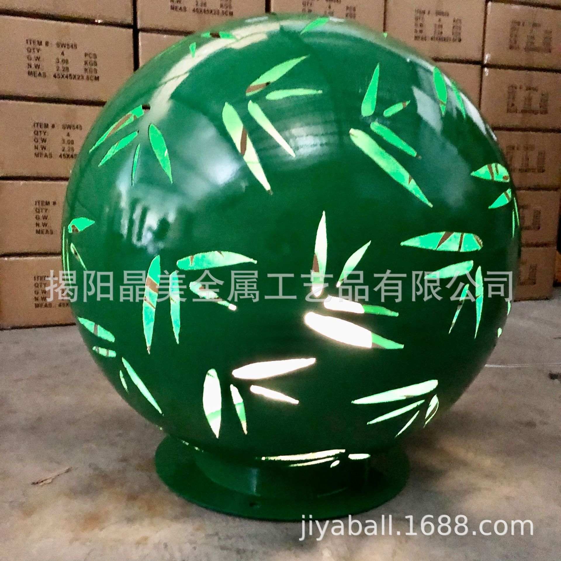 厂家定制不锈钢镂空球 广场公司摆设装饰球