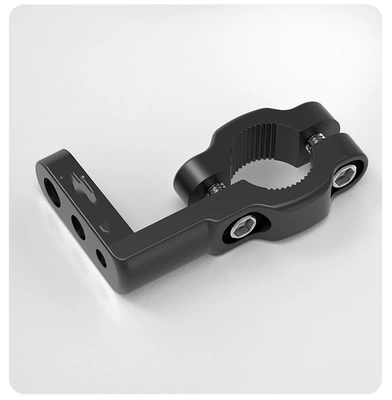 Motorcycle modified multi-function bracket faucet extension bracket mobile phone navigation bracket extension bracket non-destructive installation (Motosiklet ləvazimatları və aksesuarları) - pipe-clamp-handlebar-extension-bracket-black