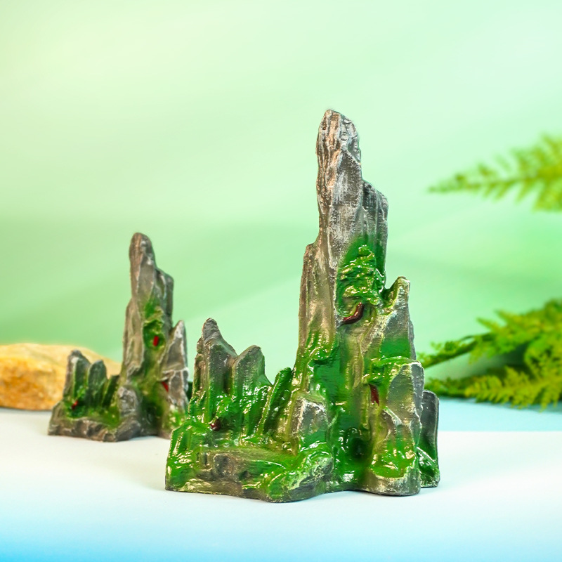Especializado transfronterizo para simulación de pequeñas rocallas, decoración de paisajismo de peceras, decoración de mesa de comedor china de hotel, decoración de plataforma giratoria, paisaje de acuario