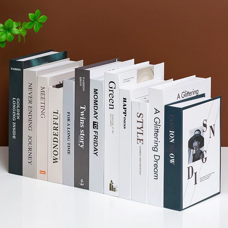 Реалистичные современные украшения, брендовая книжная полка для гостиной, простой и элегантный дизайн, скандинавский стиль