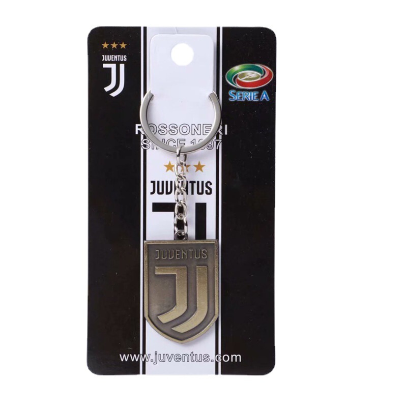 Paris Juve Liverpool Real Madrid Chelsea Team Logo Club Bronze Bronze Key Chain Fan Supplies Gifts