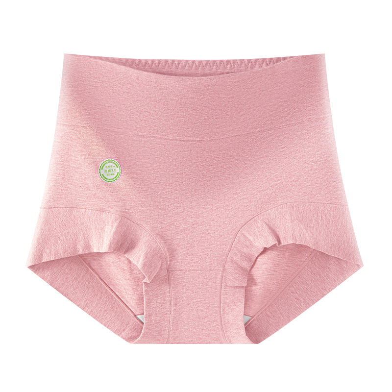 Cintura alta, bóxer cómodo, algodón de grado médico, algodón de color para mujer, grado 9A, antibacteriano, 100% algodón, entrepierna inferior, ropa interior de mujer de gran tamaño