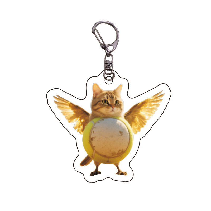 Douyin Hot Terrier, montañas extranjeras, mares y mares, Acrylic, bestias extrañas, llaveros abstractos divertidos, colgantes, regalos de celebridades de Internet