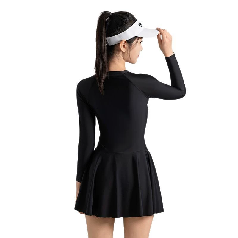 One-piece swimsuit for women 2025 new style hollow slimming conservative belly-covering slimming fashion resort hot spring swimsuit