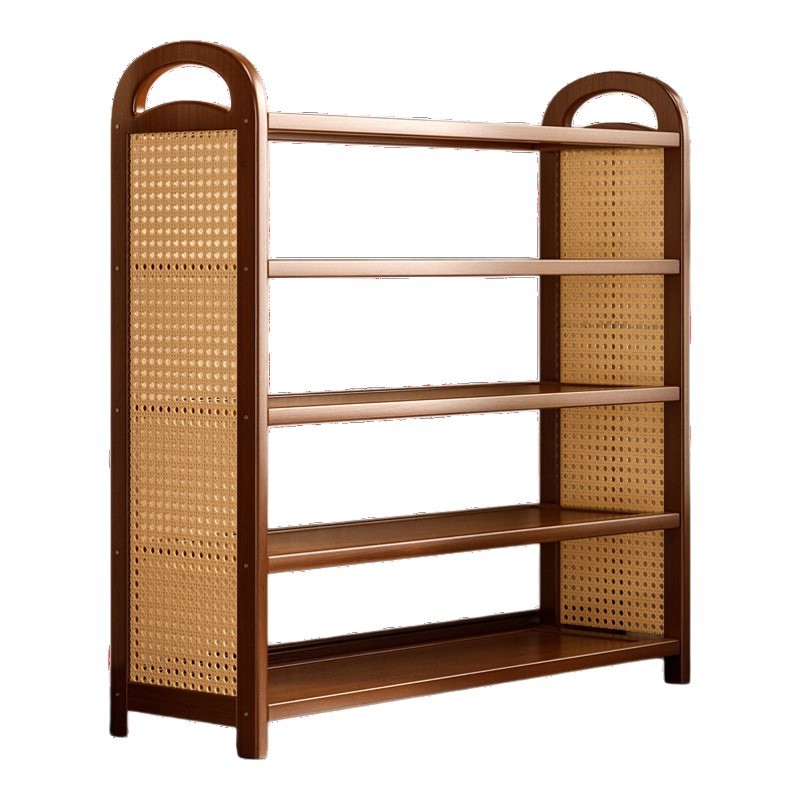 Zapatería de ratán simple, rejilla de almacenamiento de múltiples capas en la puerta del hogar, entrada a la puerta, armario de almacenamiento de zapatos de gran capacidad