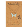 Cards with butterfly, brand necklace, pendant, Amazon, European style