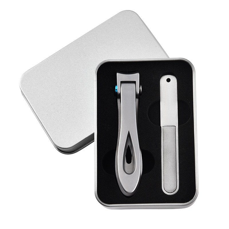 Fábrica en stock gran apertura cortaúñas de acero inoxidable gran boca cortaúñas hogar adulto cortaúñas traje impreso logo