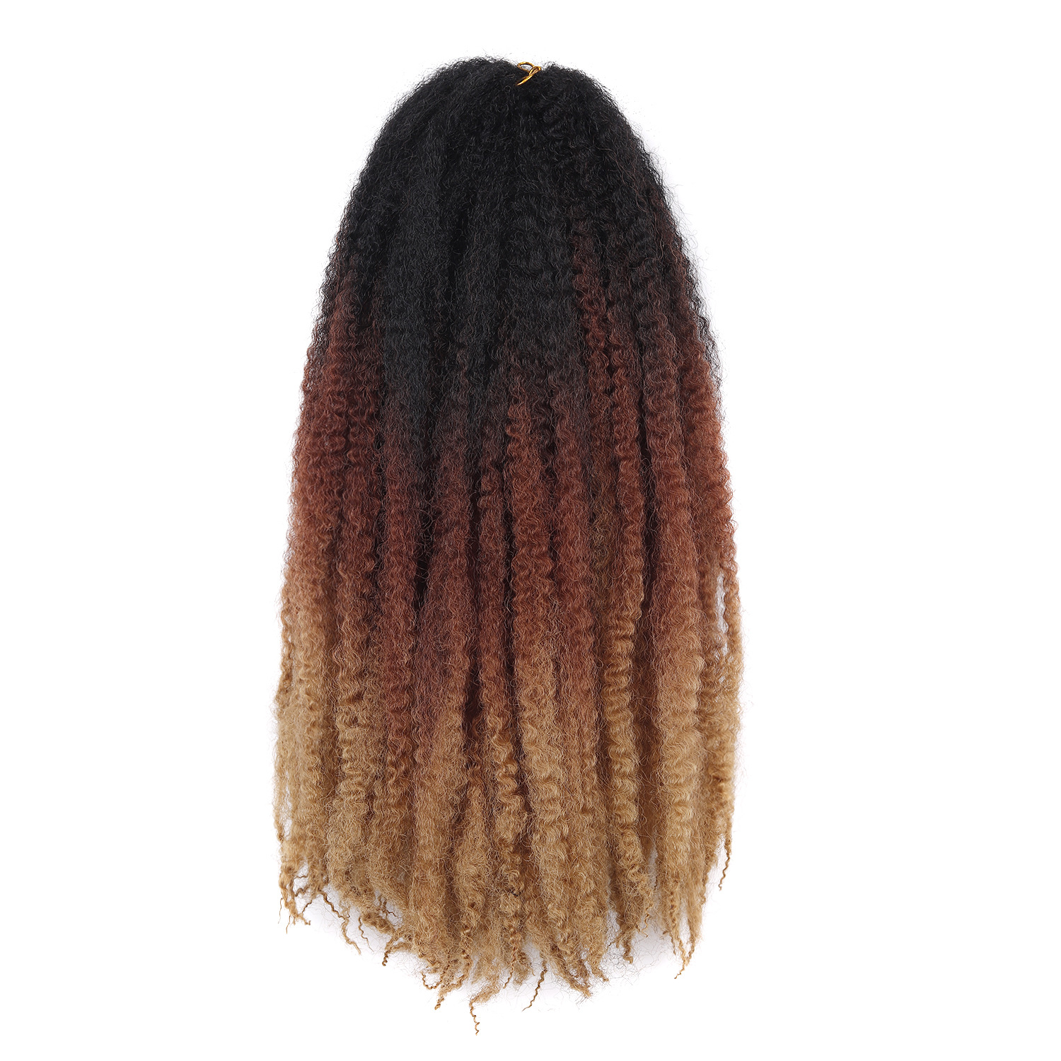 18 "Lorugas gancho de mano extensión de cabello 26 piezas dobladas por la mitad 52 gancho de mano negro extensión de cabello Lorota fibra química peluca