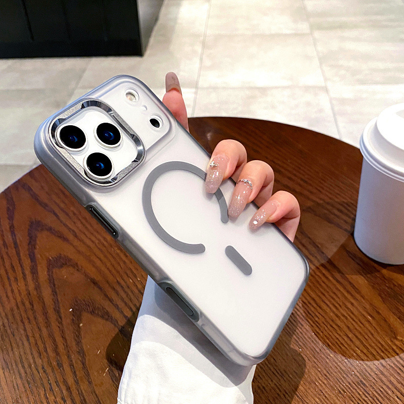 日韩ins新款冰甲双色iphone17pro max手机壳肤感电镀16pro全包15p|undefined