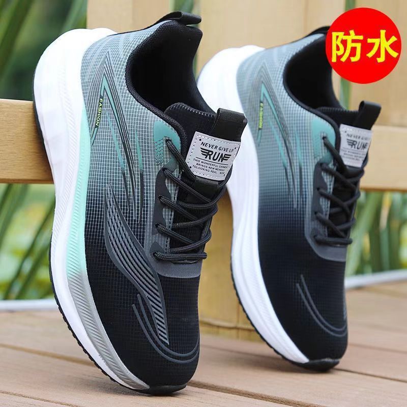 남성 신발 방수 초경량 운동화 가을 가죽 캐주얼 신발 남성 운동화 학생 다목적 남성 유행 신발