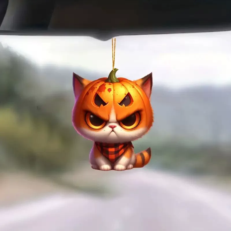 Акрил тыквенный шерсть автомобильный подвеска трансграничный новый автомобиль зеркало заднего вида украшения подвеска для дома подвеска подвеска