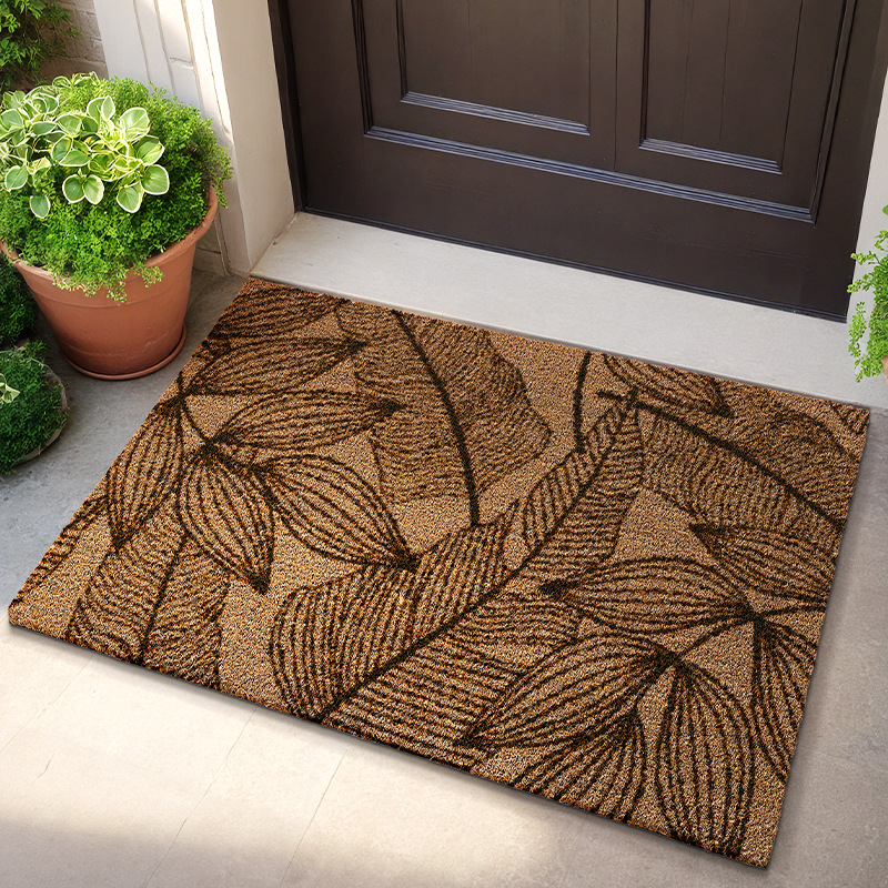大江無地ココヤシシルクカーペットドアスクレーピング泥ほこり除去フロアマットエントリーマット汚れ防止家庭用滑り止めマットフットマット