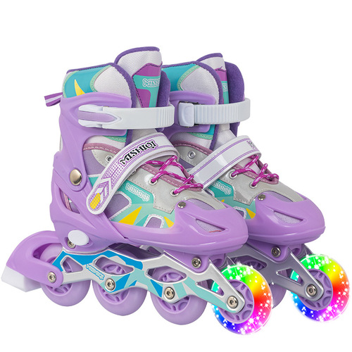 Factory direct sales roller skates for boys and girls, adjustable skates, gifts, street stalls, roller skates, foreign trade wholesale