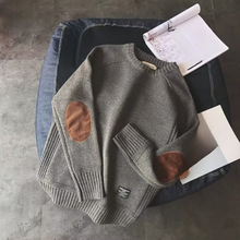 亚马逊冬季新款男士毛衣圆领秋冬针织衫时尚简约衣服男装跨境