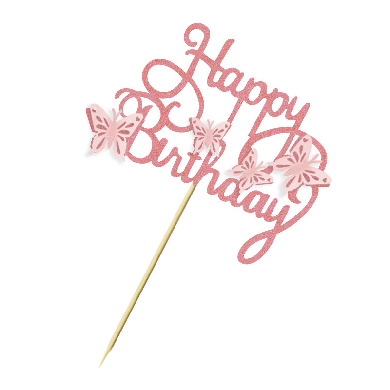 Tridimensional hueco mariposa Feliz cumpleaños pastel tarjeta inserción primavera boda niños cumpleaños fiesta escena diseño Decoración