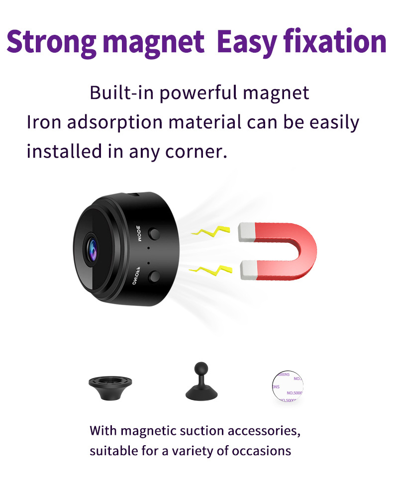 A9 Wifi Smart Security Camera With Motion Detection And Night Vision_voghion.com