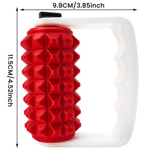 Factory Direct Supply 360 Degree Massager Leg Muscle Relaxation Roller Massage Yoga Fitness Handheld Two Wheel Massage