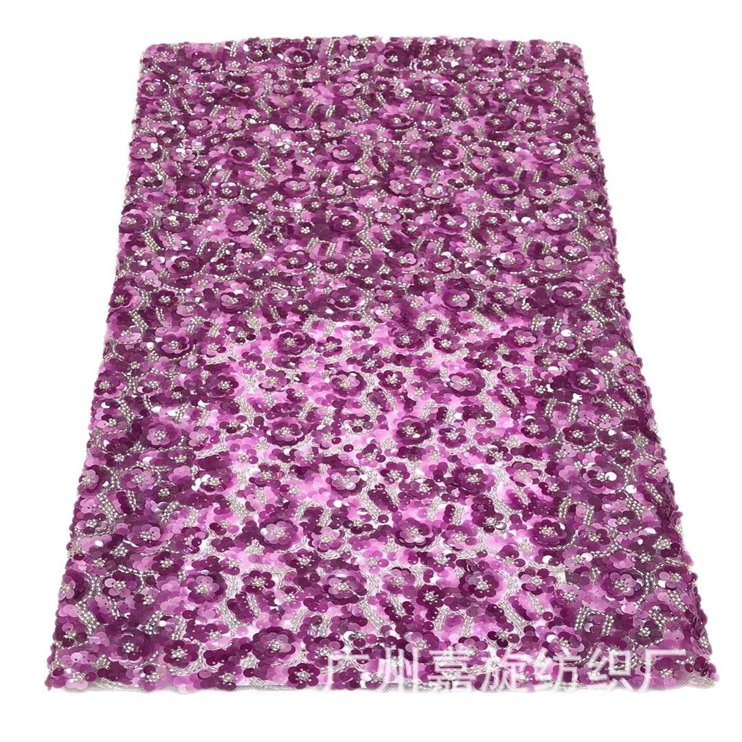 Transfronterizos nuevos pequeños daisy laminado sequela tela de malla encaje de doble color tubo de perlas vestido vestido de ropa infantil vestido cheongsam tela