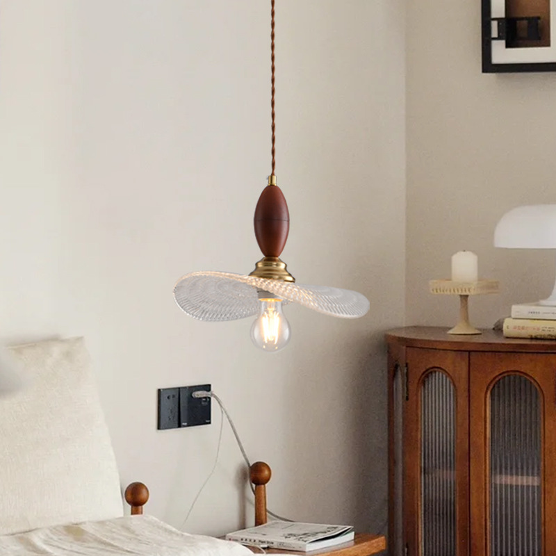 Ambiente medieval dormitorio residencial cabecera lámpara candelabro retrógrado francés simple mesa de comedor bar lámparas de cable suspendido